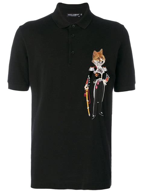 dolce gabbana fox t shirt|dolce and gabbana printed shirts.